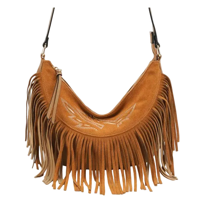 Bolso hobo de flecos